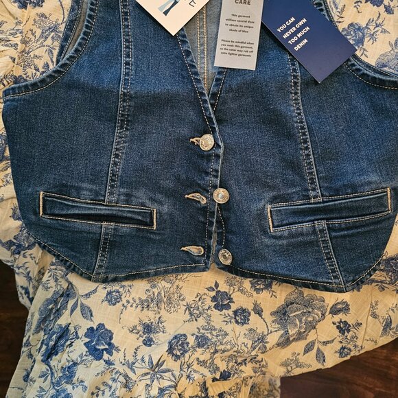 Bronco Denim Vest Small - Picture 2 of 7